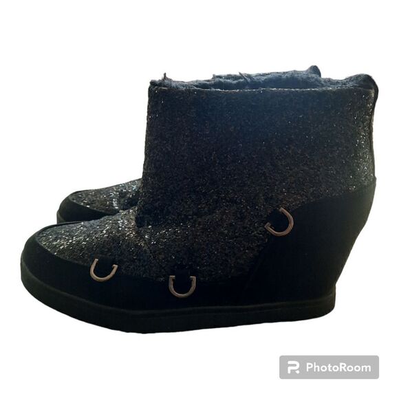 JUICY COUTURE MAREEN GLITTER BLING BOOTS - Picture 1 of 5